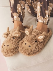 Brun - Hamish Borg Mule Slippers - Bilde 1 av 3
