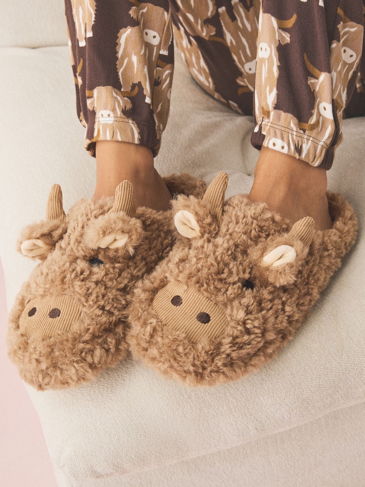 Brun - Hamish Borg Mule Slippers - Bilde 1 av 3
