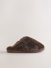 Marron chocolat - Premium Shearling Mule Slippers - Image 3 de 6