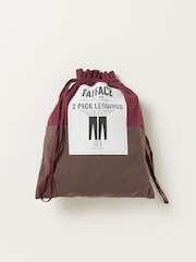 FatFace 2 PACK MERIBEl Purple Leggings - Image 6 of 6