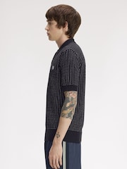 Cămașă polo tricotată Fred Perry Boucle Dot - Imaginea 2 din 5