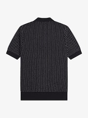 Cămașă polo tricotată Fred Perry Boucle Dot - Imaginea 5 din 5
