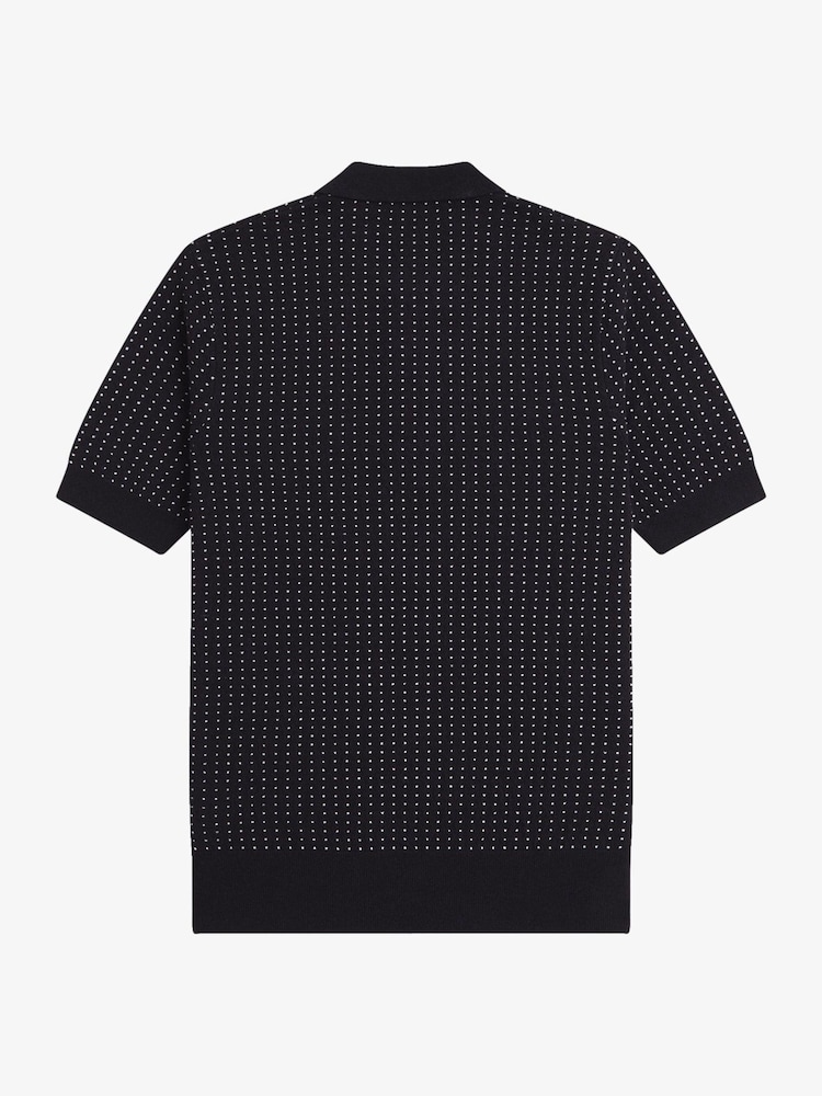 Cămașă polo tricotată Fred Perry Boucle Dot - Imaginea 5 din 5