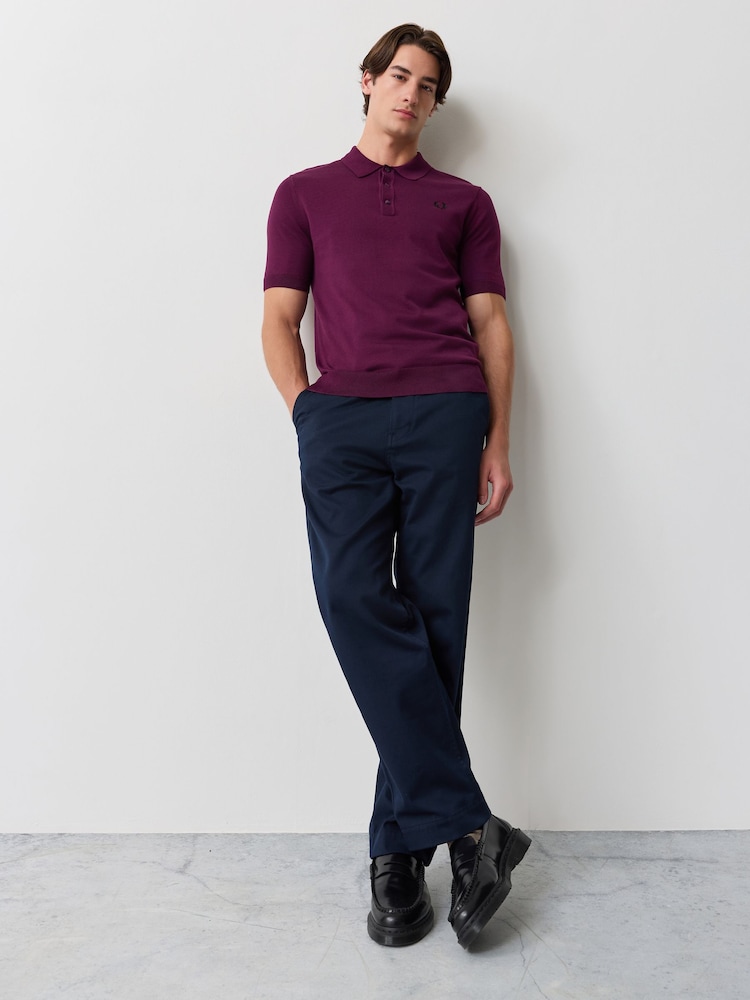 Violet - Polo en coton tricoté Fred Perry - Image 2 sur 7