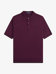 Violet - Polo en coton tricoté Fred Perry - Image 6 sur 7