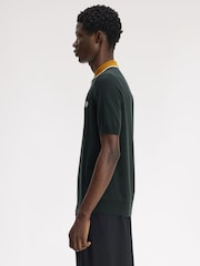Grün - Fred Perry Cable Knit Shirt - Bild 2 von 5