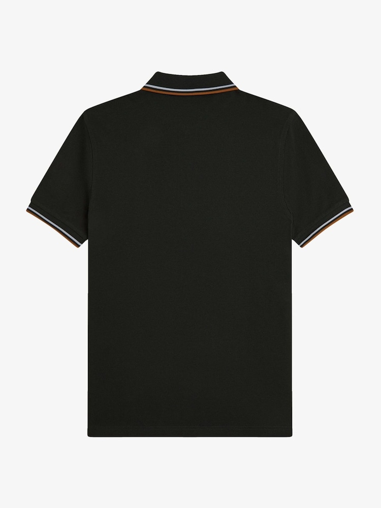 Fred Perry Green Twin Tipped Fred Perry Shirt - Image 5 of 5