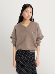 Rotate Black Laceband Polka Black Dot Pencilskirt - Image 3 of 6