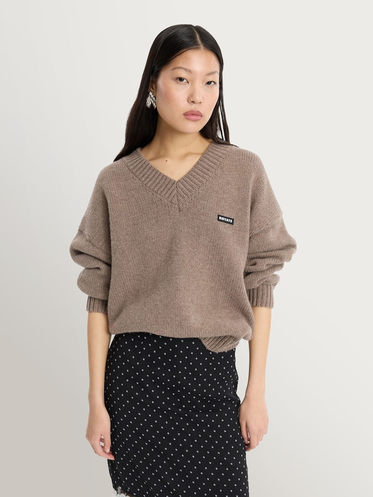 Rotate Black Laceband Polka Black Dot Pencilskirt - Image 2 of 4 Rotate Black Laceband Polka Black Dot Pencilskirt - Image 2 of 4