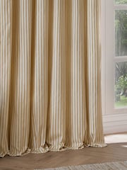 Yard Hebden Striped Cotton Blackout Eyelet Curtain - Imagen 5 de 6