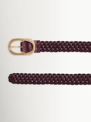 ANINE BING Red Signature Link Braided Belt - Image 2 of 4