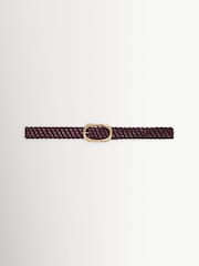 ANINE BING Red Signature Link Braided Belt - Image 3 of 4