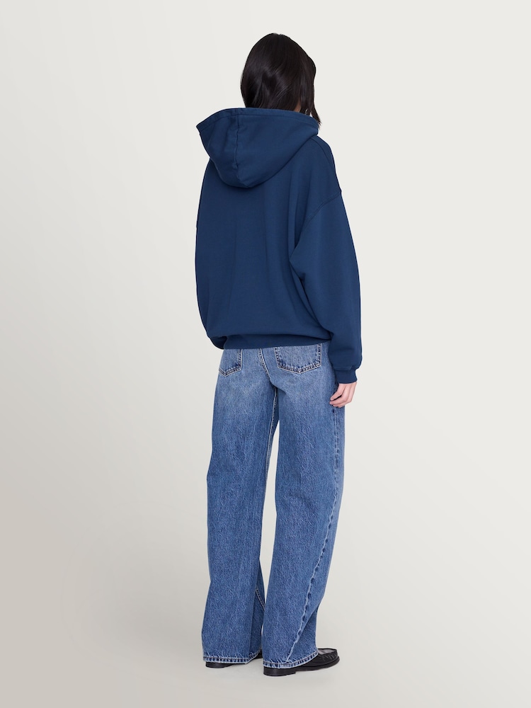 ANINE BING Blue Harvey Sweatshirt - Image 2 of 6