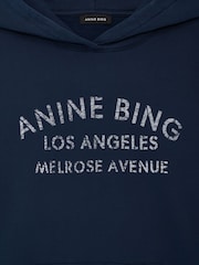 ANINE BING Blue Harvey Sweatshirt - Image 6 of 6