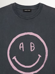ANINE BING Grey Cade Smiley T-Shirt - Image 5 of 5