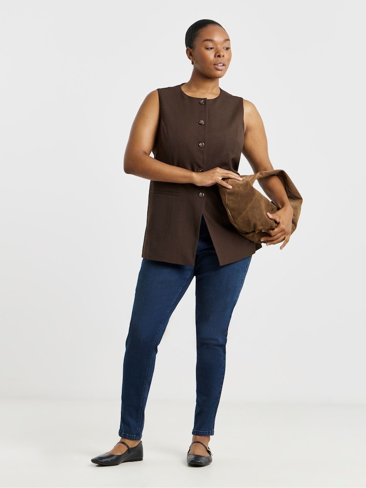 Simply Be Highwaisted Super Stretch Skinny Jeans - Imaginea 1 din 4