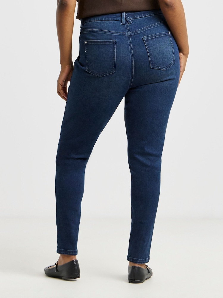Simply Be Highwaisted Super Stretch Skinny Jeans - Imaginea 2 din 4