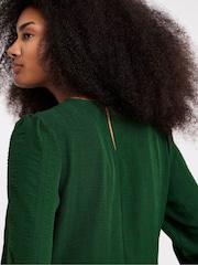 Simply Be Green Textured Pocket Midi Dress - Image 4 of 4