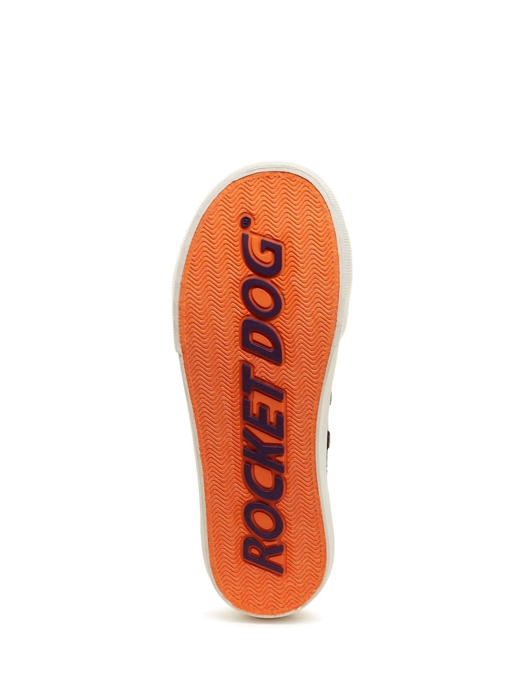 Rocket Dog Black Jazzin Plus Dixie Daisy Cotton Trainers - Image 7 of 7 Rocket Dog Black Jazzin Plus Dixie Daisy Cotton Trainers - Image 7 of 7