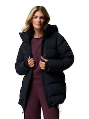 Columbia Amaze Puff™ Mid Hooded Black Jacket - Bild 3 von 6