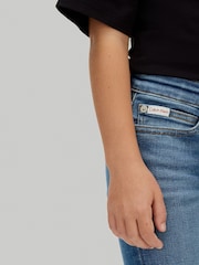 Calvin Klein Blue Mid Rise Flared Jeans - Image 4 of 5