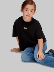 Calvin Klein Blue Mid Rise Flared Jeans - Image 5 of 5