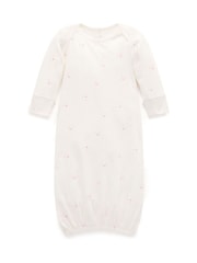 Purebaby Off White Bear Print Sleepsuit  3 Pack - Image 3 of 6
