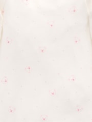 Purebaby Off White Bear Print Sleepsuit  3 Pack - Image 6 of 6