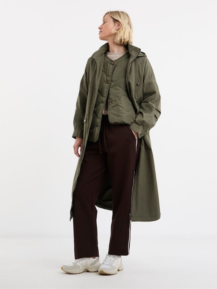 JD Williams Green 2 In 1 Shower Resist Parka - Image 1 of 4 JD Williams Green 2 In 1 Shower Resist Parka - Image 1 of 4