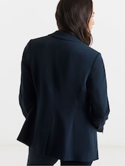 JD Williams Blue Tailored Single Breasted Blazer - Image 2 of 4