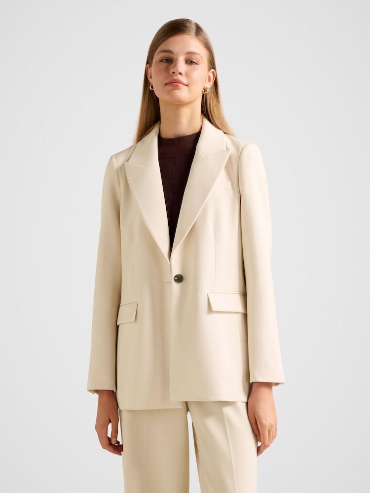 Forever New Cream Oaklyn Single Breasted Blazer - Image 1 of 5 Forever New Cream Oaklyn Single Breasted Blazer - Image 1 of 5
