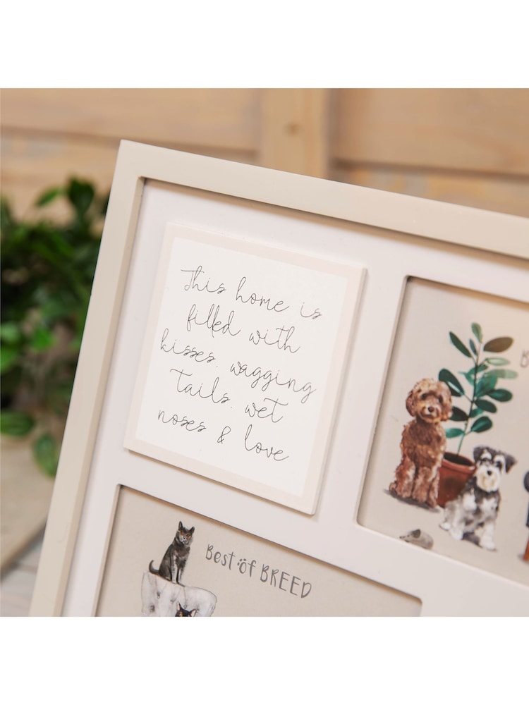 Widdop Taupe Wooden Multi Aperture Pet Frame - Image 1 of 3