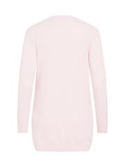 VILA Pink Long Sleeve Lightweight Knit Cardigan - Image 6 of 6