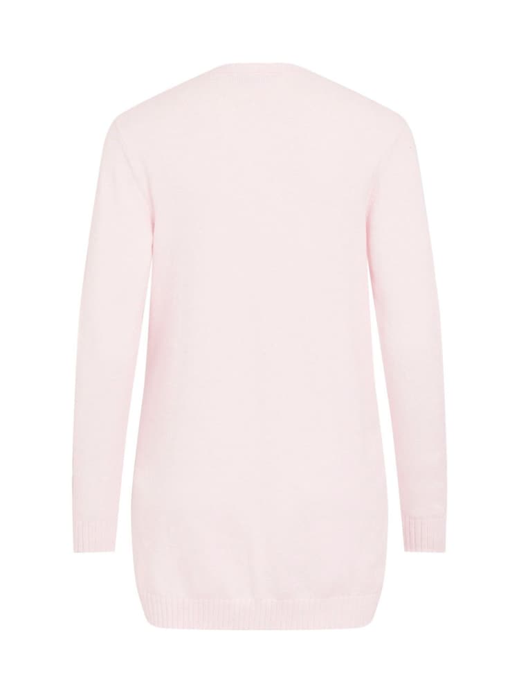 VILA Pink Long Sleeve Lightweight Knit Cardigan - Image 6 of 6