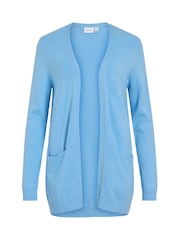 VILA Sky Blue Long Sleeve Lightweight Knit Cardigan - Image 4 of 5