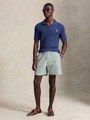 Polo Ralph Lauren Green Traveller Seersucker Swim Shorts - Image 1 of 6