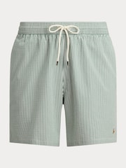 Polo Ralph Lauren Green Traveller Seersucker Swim Shorts - Image 6 of 6