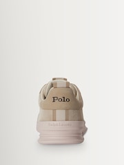 Polo Ralph Lauren Nude Heritage Court Trainers - Image 2 of 4