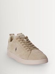Polo Ralph Lauren Nude Heritage Court Trainers - Image 3 of 4