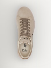 Polo Ralph Lauren Nude Heritage Court Trainers - Image 4 of 4