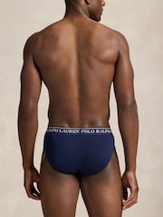 أزرق - Polo Ralph Lauren Low Rise Briefs 3 Pack - صورة 3 من 5