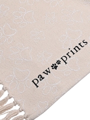 Widdop Natural Paw Print Pet Blanket - Image 2 of 2