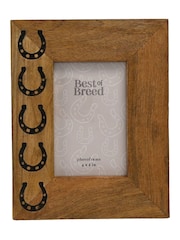 Widdop Brown Mango Wood Horseshoe Icon Photo Frame - Image 2 of 2