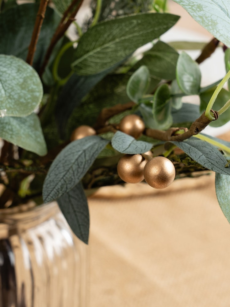 Scottish Everlastings Ltd Green Artificial Rustic Eucalyptus Arrangement - Image 2 of 3 Scottish Everlastings Ltd Green Artificial Rustic Eucalyptus Arrangement - Image 2 of 3