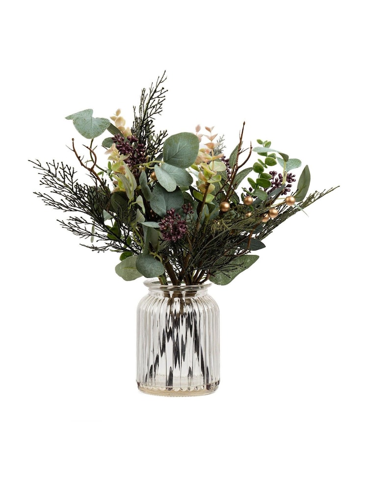 Scottish Everlastings Ltd Green Artificial Rustic Eucalyptus Arrangement - Image 3 of 3 Scottish Everlastings Ltd Green Artificial Rustic Eucalyptus Arrangement - Image 3 of 3