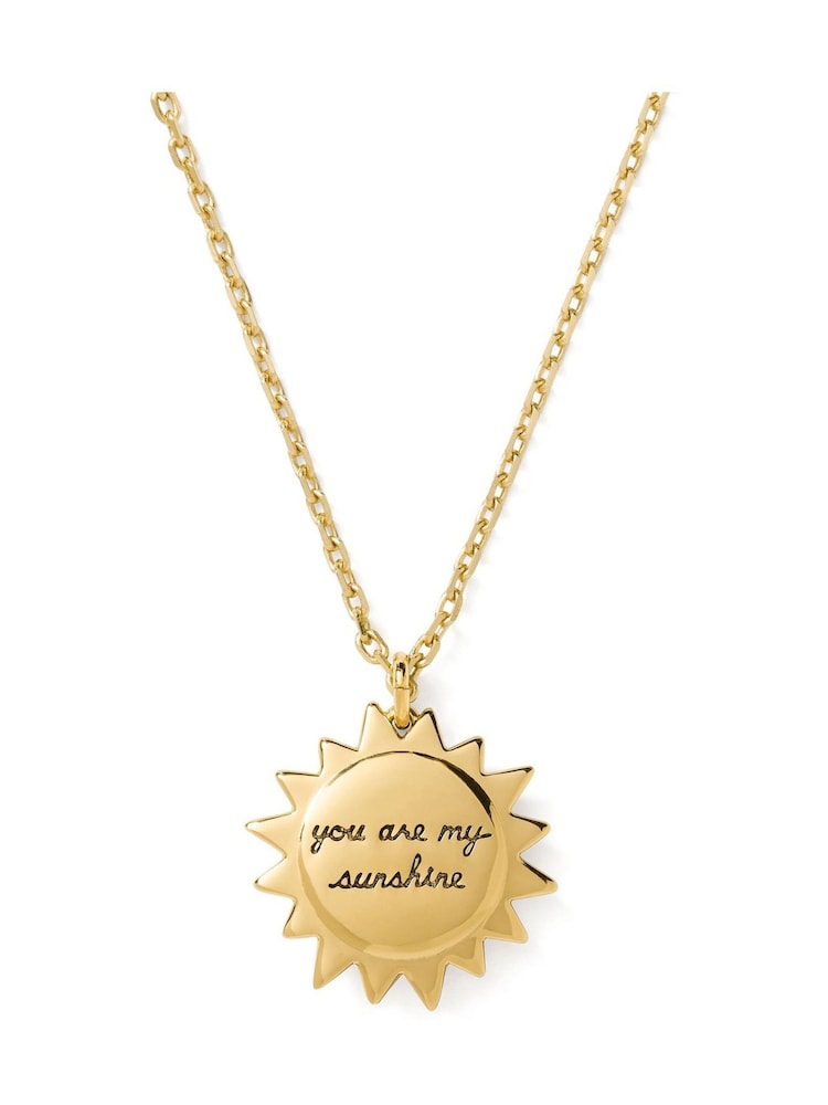 Kate Spade Gold Tone You Are My Sunshine Necklace - Image 2 of 3