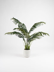 Scottish Everlastings Ltd Green Artificial Palm with Grass in Ceramic Pot - Image 3 of 3