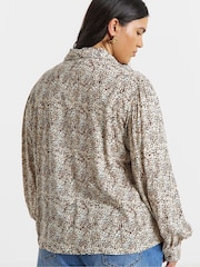 Simply Be Brown Spun Viscose Shirt - Image 2 of 4