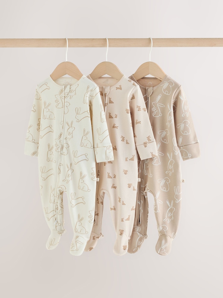 Srpskohrvatski / srpskohrvatski - Dvosmerni rar Beba Sleepsuits 3 Pack (0-2god) - Slika 1 od 8