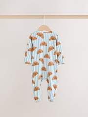 Blue Brunch - Pijamale Baby cu fermoar dublu, pachet de 3 (0luni -3ani) - Imaginea 6 din 8